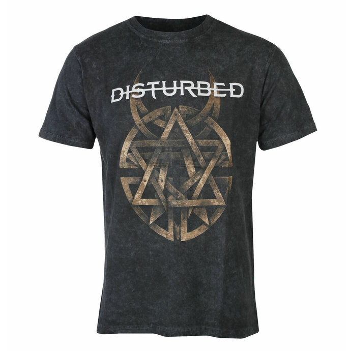 Herren-T-Shirt Disturbed - Riveted- Dunkelgrau - ROCK OFF