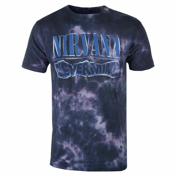 Herren T-Shirt -Nirvana - Nevermind - Wavy Logo - PURP - ROCK OFF