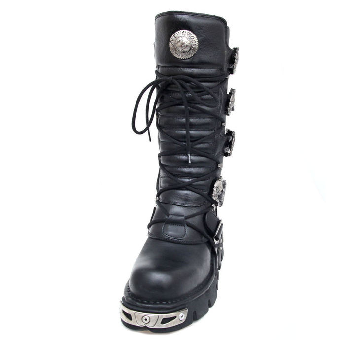 Punk Boots NEW ROCK - 5-Buckle Boots (402-S1) schwarz