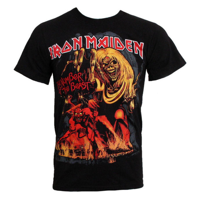 Herren T-Shirt Iron Maiden - The Number of the Beast - EMI