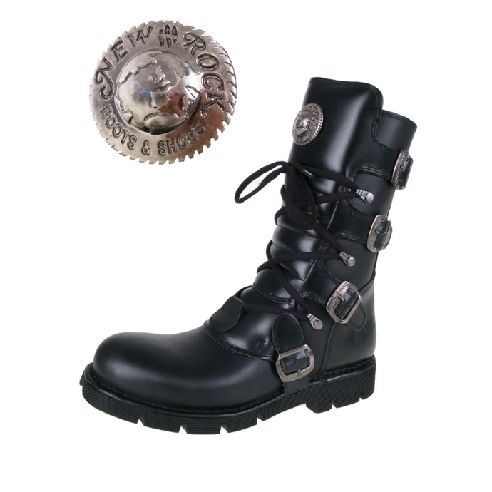 Schuhe NEW ROCK - Flat Classic Boot (1473-S1) Black