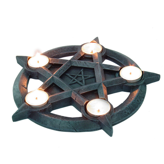 Leuchter (Dekoration) Pentagram Tealights