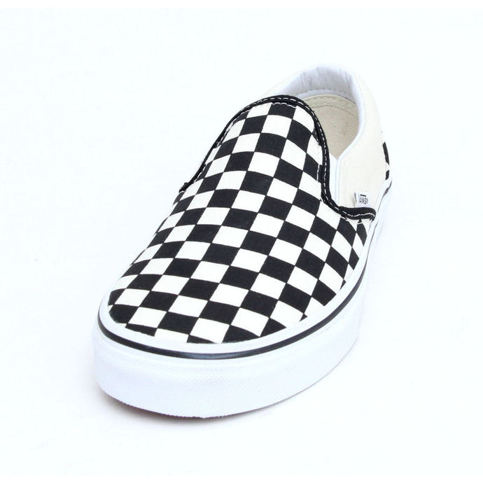 Schuhe VANS - Classic Slip On - Black And White Checker - White