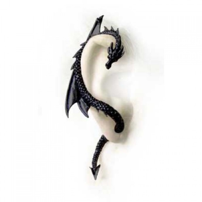 Ohrringee The Dragon´s Lure - Black - ALCHEMY GOTHIC