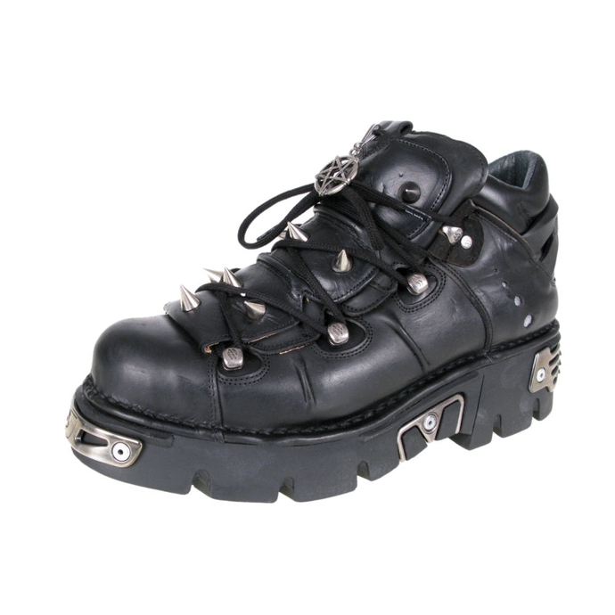 Punk Boots NEW ROCK Prick Shoes (110-S1) schwarz