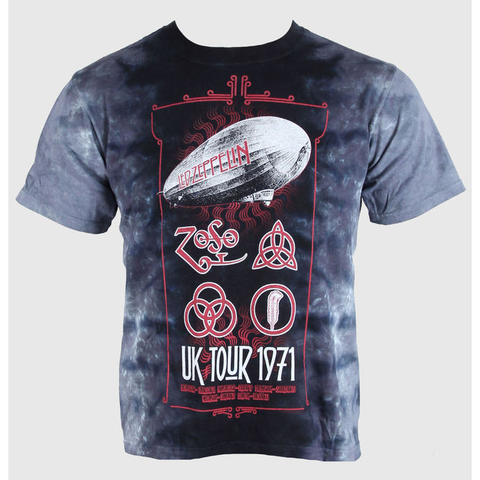 Herren T-Shirt Led Zeppelin - UK Tour 1971 - LIQUID BLUE 