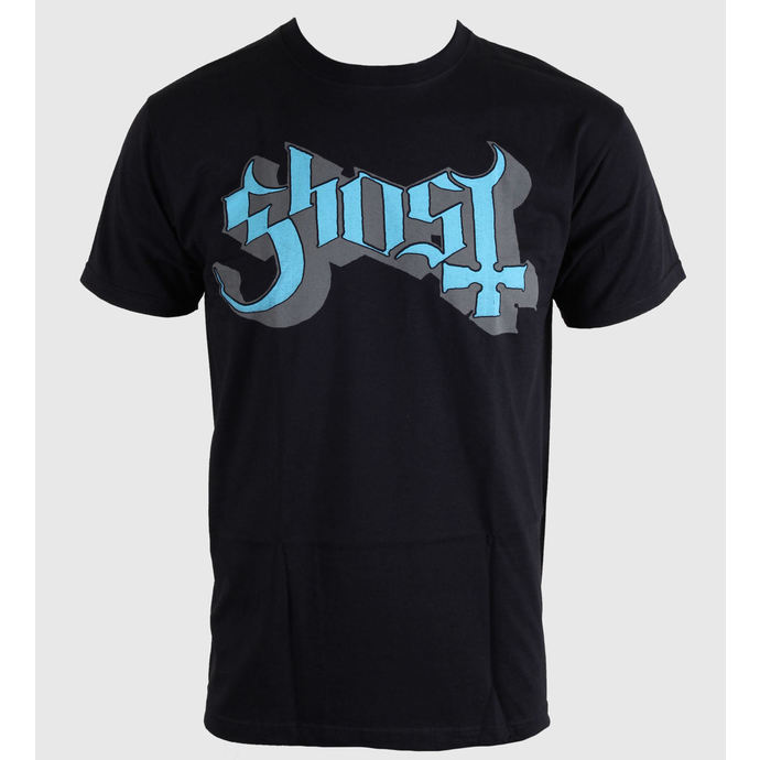 Herren T-Shirt   Ghost - Keyline Logo - Blue Grey - ROCK OFF