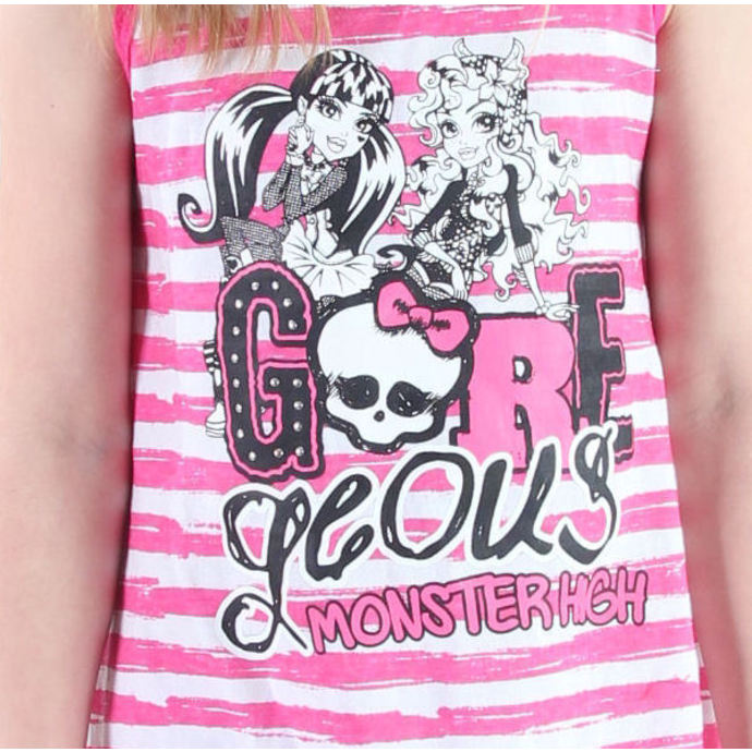 Kleid für Mädchen  TV MANIA - Monster High - White/Pink