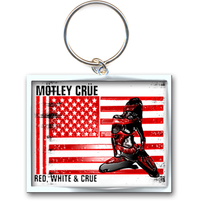 Schlüsselanhänger - Anhänger  Mötley Crüe (Red, White & Crüe Logo) - ROCK OFF