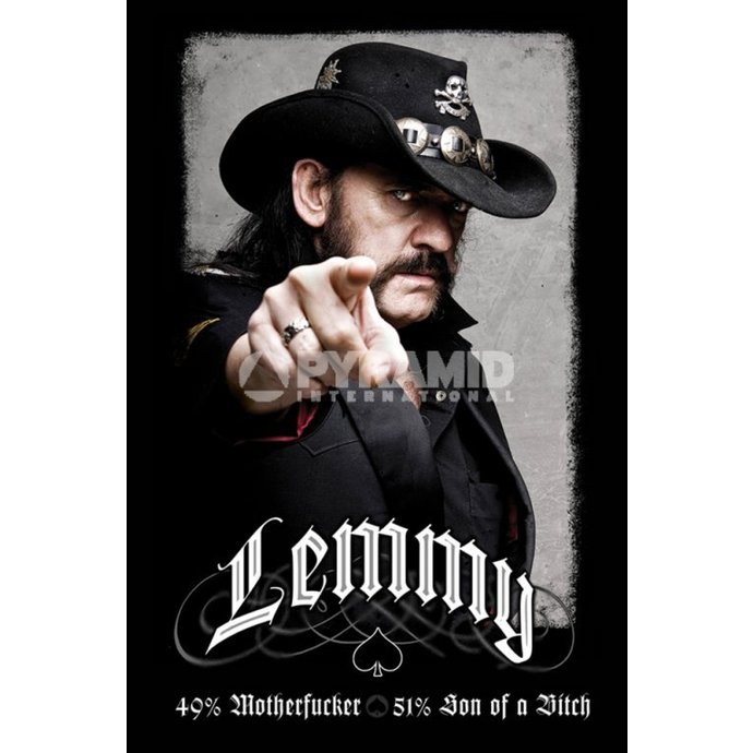 Poster Lemmy (49% Mofo) Motörhead - PP31980