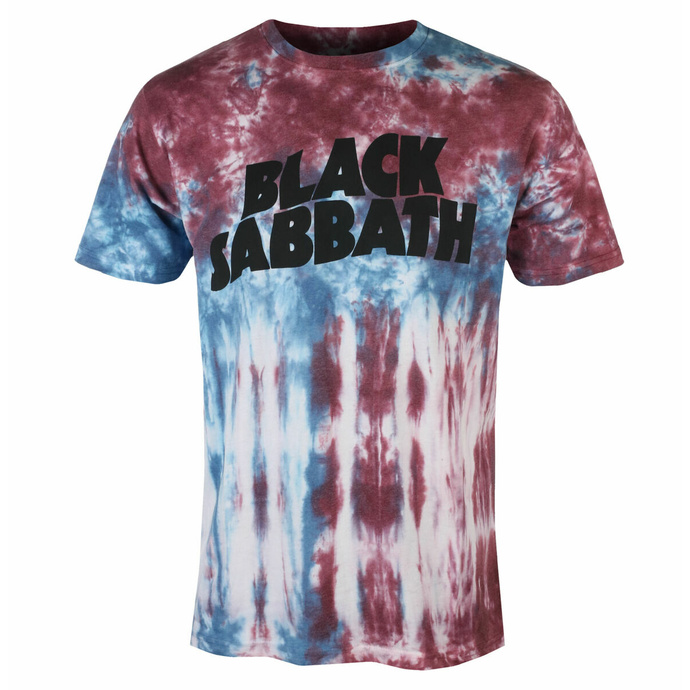 Herren T-Shirt - Black Sabbath - Wavy Logo - BLAU - ROCK OFF