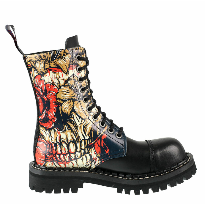 Schuhe Boots STEADY´S - 10-Loch - Schädel Skull