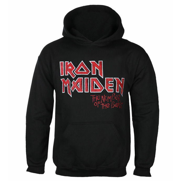 Herrenpullover Iron Maiden - NOTB Vtge Logo Faded Edge Album- SCHWARZ - ROCK OFF