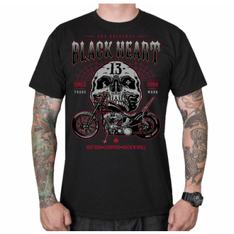 Herren-T-Shirt BLACK HEART - GANGLAND - SCHWARZ, BLACK HEART