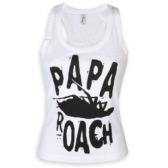 Damen Tanktop Papa Roach - Classic Logo - Weiß - KINGS ROAD, KINGS ROAD, Papa Roach