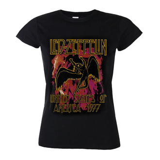 Damen T-Shirt Metal Led Zeppelin - Black Flames - NNM, NNM, Led Zeppelin