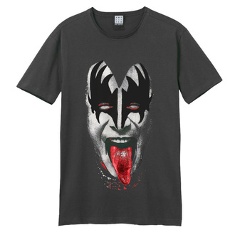 Herren T-Shirt Metal Kiss - DEMON FACE - AMPLIFIED, AMPLIFIED, Kiss