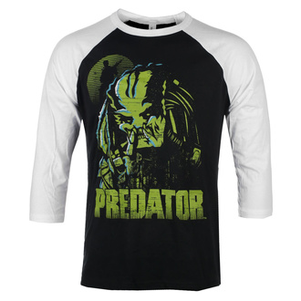 Herren 3/4 Arm Shirt Predator - Baseball - Weiß schwarz - HYBRIS, HYBRIS, Predator