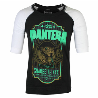 Unisex 3/4 Arm Shirt Pantera - Snakebite - XXX Label - Schwarz / White Raglan - ROCK OFF, ROCK OFF, Pantera