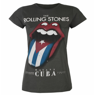 Damen-T-Shirt Rolling Stones - Havanna Kuba CHAR - ROCK OFF, ROCK OFF, Rolling Stones