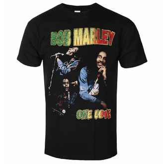 Herren T-Shirt Bob Marley - One Love Homage - SCHWARZ - ROCK OFF, ROCK OFF, Bob Marley