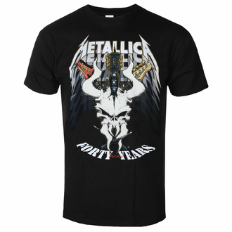 Herren-T-Shirt Metallica - 40th Anniversary Forty Years - SCHWARZ, NNM, Metallica