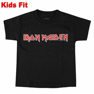 Kinder T-Shirt Iron Maiden - Logo - SCHWARZ - ROCK OFF - IMTEE40BB