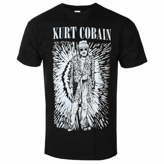 Herren T-Shirt Nirvana - Kurt Cobain - Brillance - SCHWARZ - ROCK OFF, ROCK OFF, Nirvana