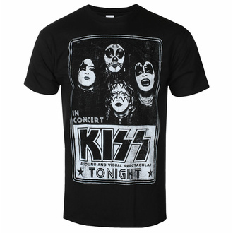 Herren T-Shirt Kiss - To night - SCHWARZ - ROCK OFF, ROCK OFF, Kiss