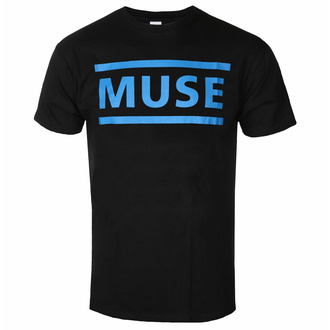 Herren T-Shirt Muse - Dark Blue Logo - SCHWARZ - ROCK OFF - MUSETS01MDBB