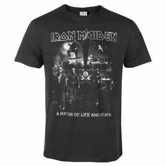 Herren-T-Shirt IRON MAIDEN - MATUTER OF LIFE STEED DEATH - charcoal - AMPLIFIED, AMPLIFIED, Iron Maiden
