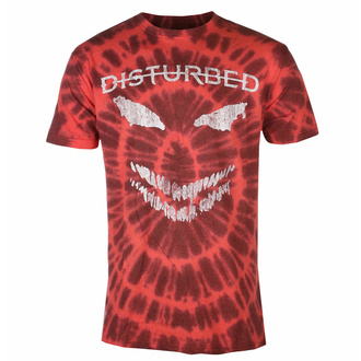 Herren-T-Shirt Disturbed - Scary Face - ROT - ROCK OFF, ROCK OFF, Disturbed