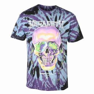 Herren-T-Shirt PRIMITIVE x MEGADETH - Rattlehead Tie Dye - Lila, PRIMITIVE, Megadeth