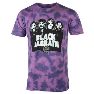 Herren-T-Shirt Black Sabbath - Band & Logo - PURP - ROCK OFF, ROCK OFF, Black Sabbath
