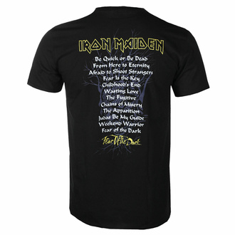 Herren-T-Shirt Iron Maiden - FOTD Album Tracklisting - Schwarz - ROCK OFF, ROCK OFF, Iron Maiden