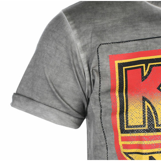 Herren T-Shirt - KISS - ARMY - Loud & Proud Distressed Logo - Grau - HYBRIS, HYBRIS, Kiss