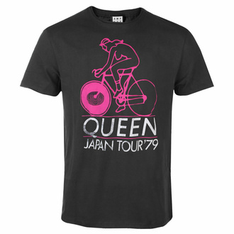 Herren T-Shirt - QUEEN - JAPAN TOUR 79 - CHARCOAL - AMPLIFIED, AMPLIFIED, Queen