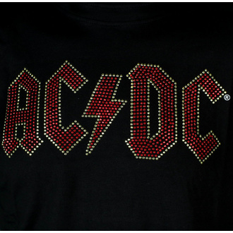 Herren T-Shirt - AC/DC - Full Color Logo - (Diamante) - SCHWARZ - ROCK OFF, ROCK OFF, AC-DC