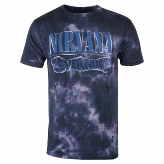 Herren T-Shirt -Nirvana - Nevermind - Wavy Logo - PURP - ROCK OFF, ROCK OFF, Nirvana