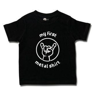 Kinder T-Shirt my first metal - (invers)  in  weiß - schwarz - Metal-Kids, METAL-KIDS