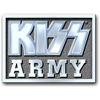 Anstecker Kiss - Army Block pin badge - ROCK OFF - KISSPIN04