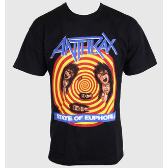 Herren T-Shirt Anthrax - State Of Euphoria - EMI, ROCK OFF, Anthrax