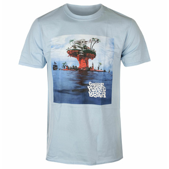 Herren T-Shirt Gorillaz - Plastik Beach - ROCK OFF, ROCK OFF, Gorillaz