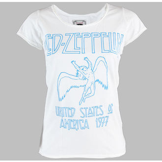 Damen T-Shirt  AMPLIFIED - Led Zeppelin - 77 - White - ZAV601LZ7