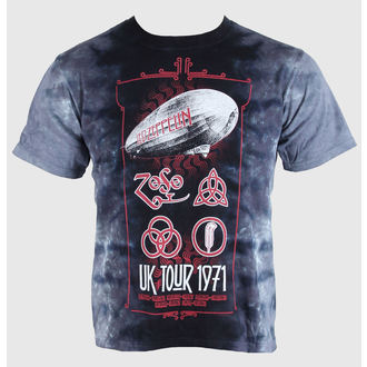 Herren T-Shirt Led Zeppelin - UK Tour 1971 - LIQUID BLUE  - 11810