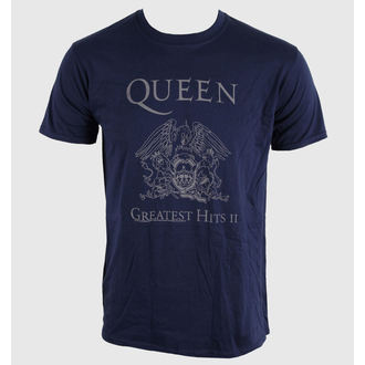 Herren T-Shirt   Queen - Greatest Hits II - Navy - BRAVADO EU - QUTS10MBL