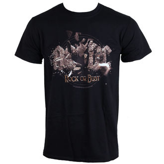 Herren T-Shirt AC/DC - Rock Or Bust Explosion - BLACK - LIVE NATION, LIVE NATION, AC-DC