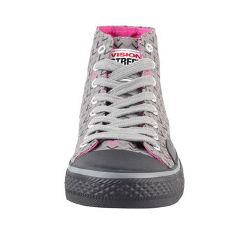 Schuhe Ladies VISION - Canvas HI - Grey/Pink, VISION