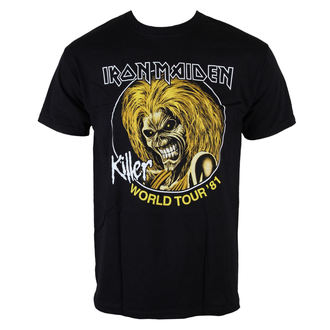 Herren T-Shirt Iron Maiden - Killers World Tour 81 - Blk - ROCK OFF - IMTEE43MB