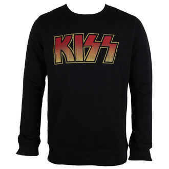 Schwarzes Herren Sweatshirt Kiss - Logo - AMPLIFIED, AMPLIFIED, Kiss